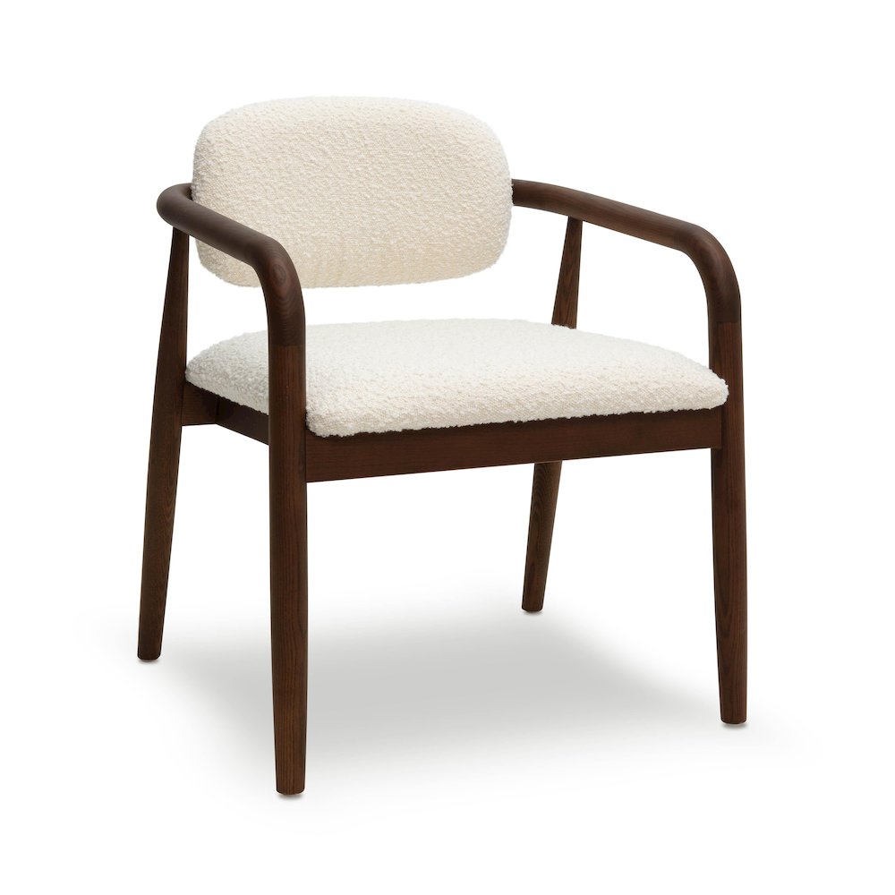 Betsy Cream Performance Boucle Dining Chair. Picture 1