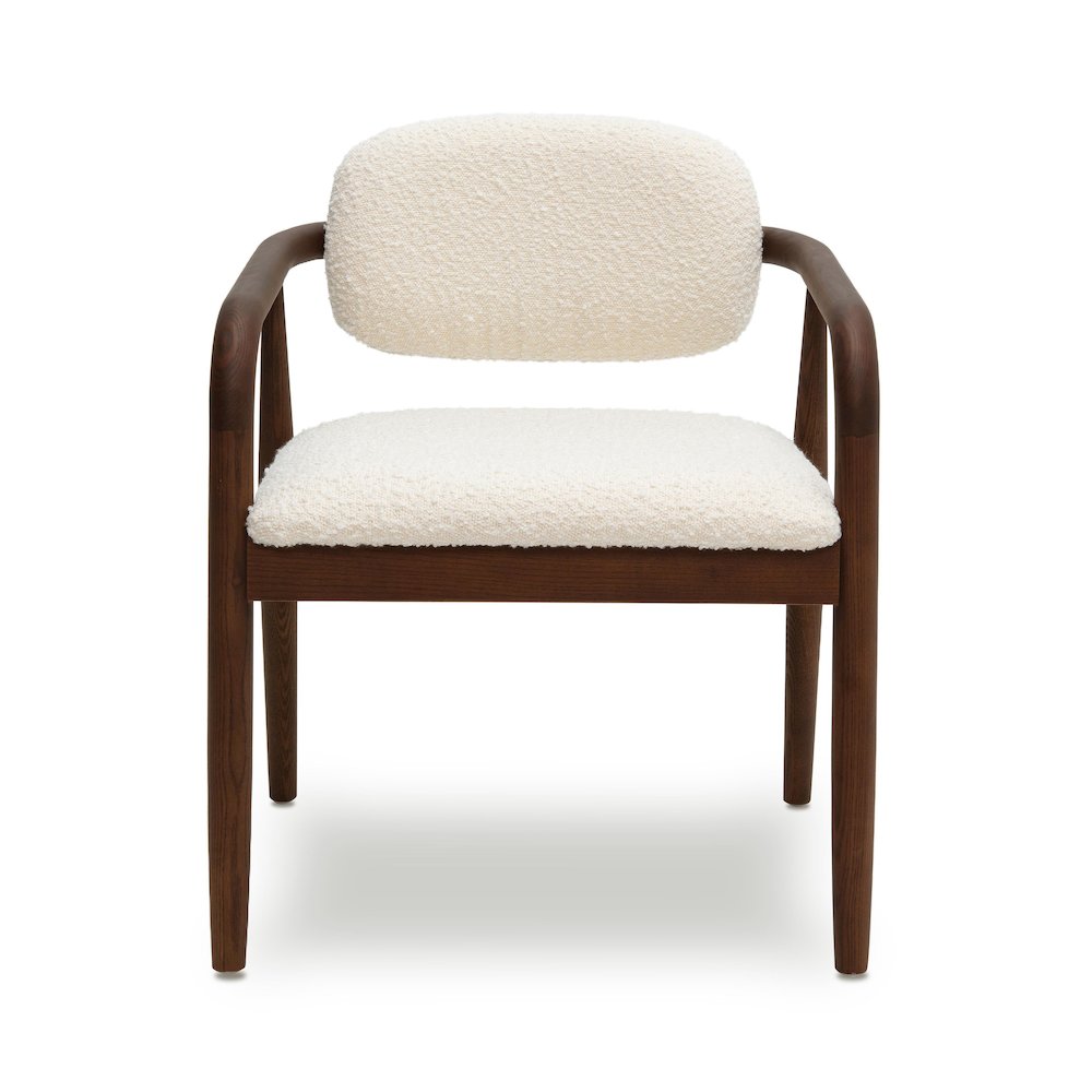 Betsy Cream Performance Boucle Dining Chair. Picture 3
