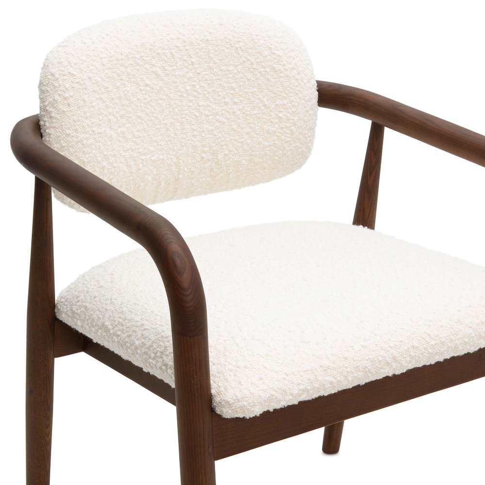 Betsy Cream Performance Boucle Dining Chair. Picture 5