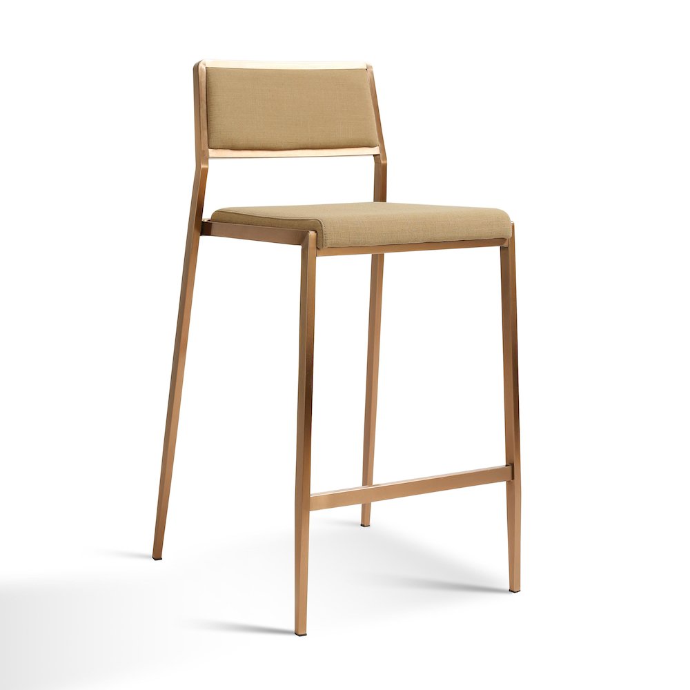 Gale Tan Basketweave Stackable Stool - Set of 2. Picture 3
