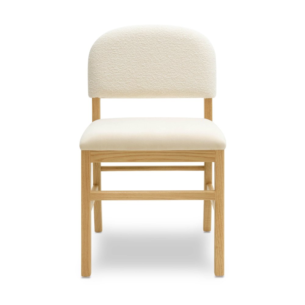 Calla Cream Performance Velvet Dining Chair. Picture 3