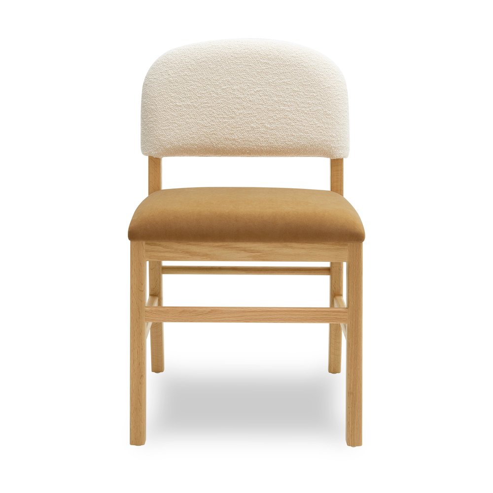 Calla Cognac Performance Velvet Dining Chair. Picture 3