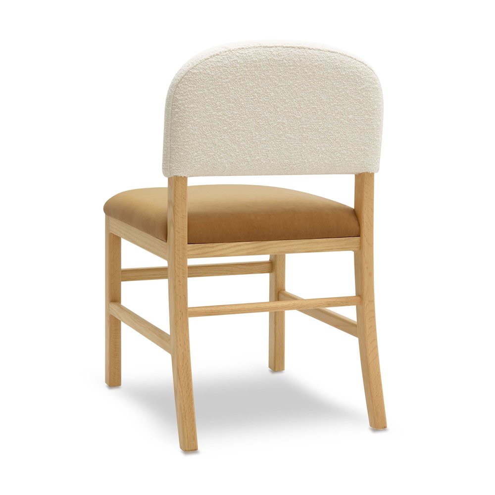 Calla Cognac Performance Velvet Dining Chair. Picture 4