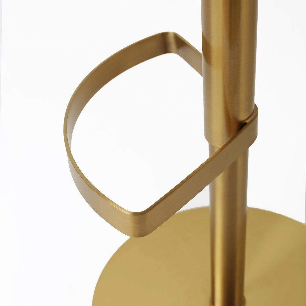 Primrose Cream Textured Performance Fabric Adjustable Stool. Picture 8