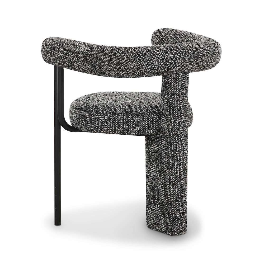 Synn Black Performance Boucle Dining Chair. Picture 4