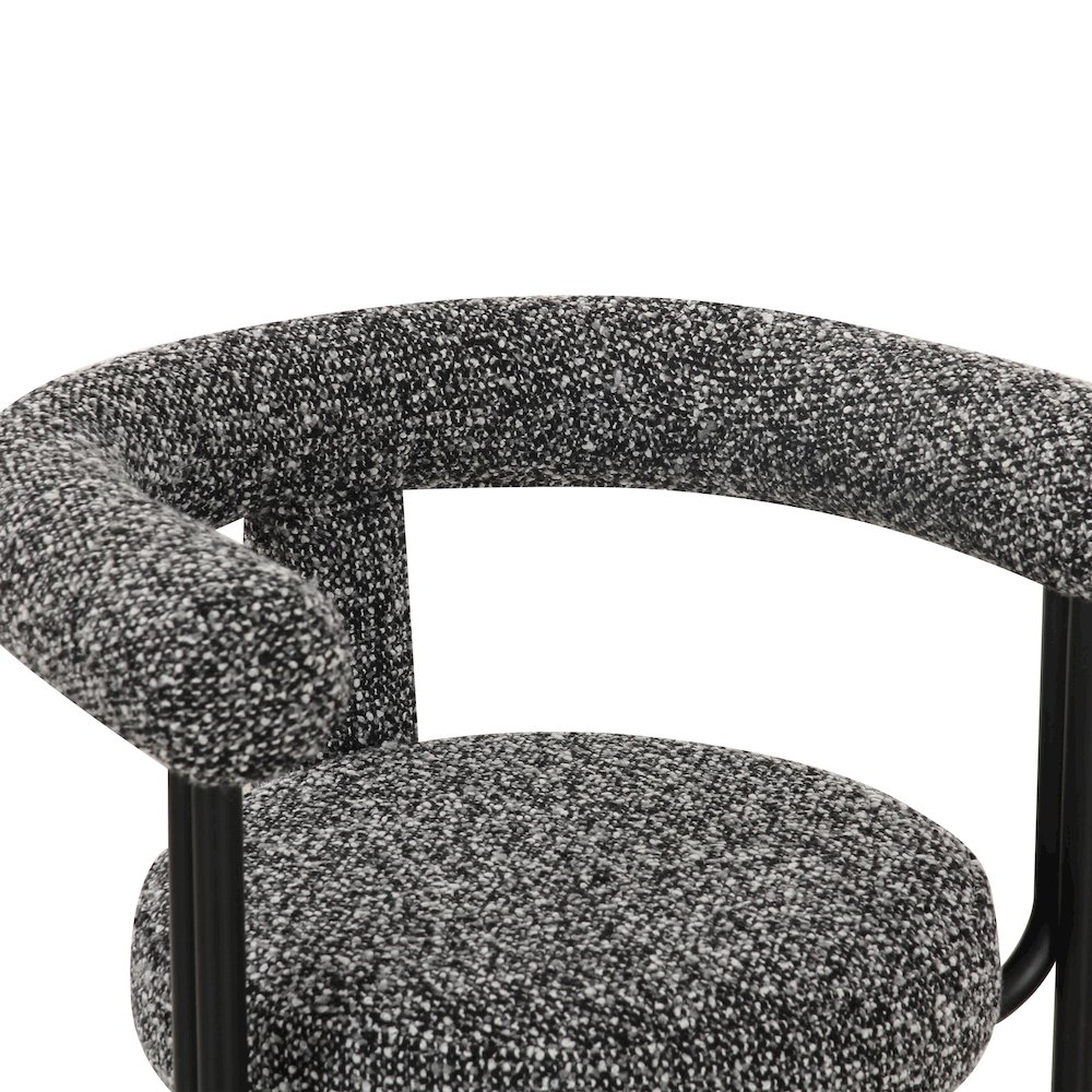 Synn Black Performance Boucle Dining Chair. Picture 5