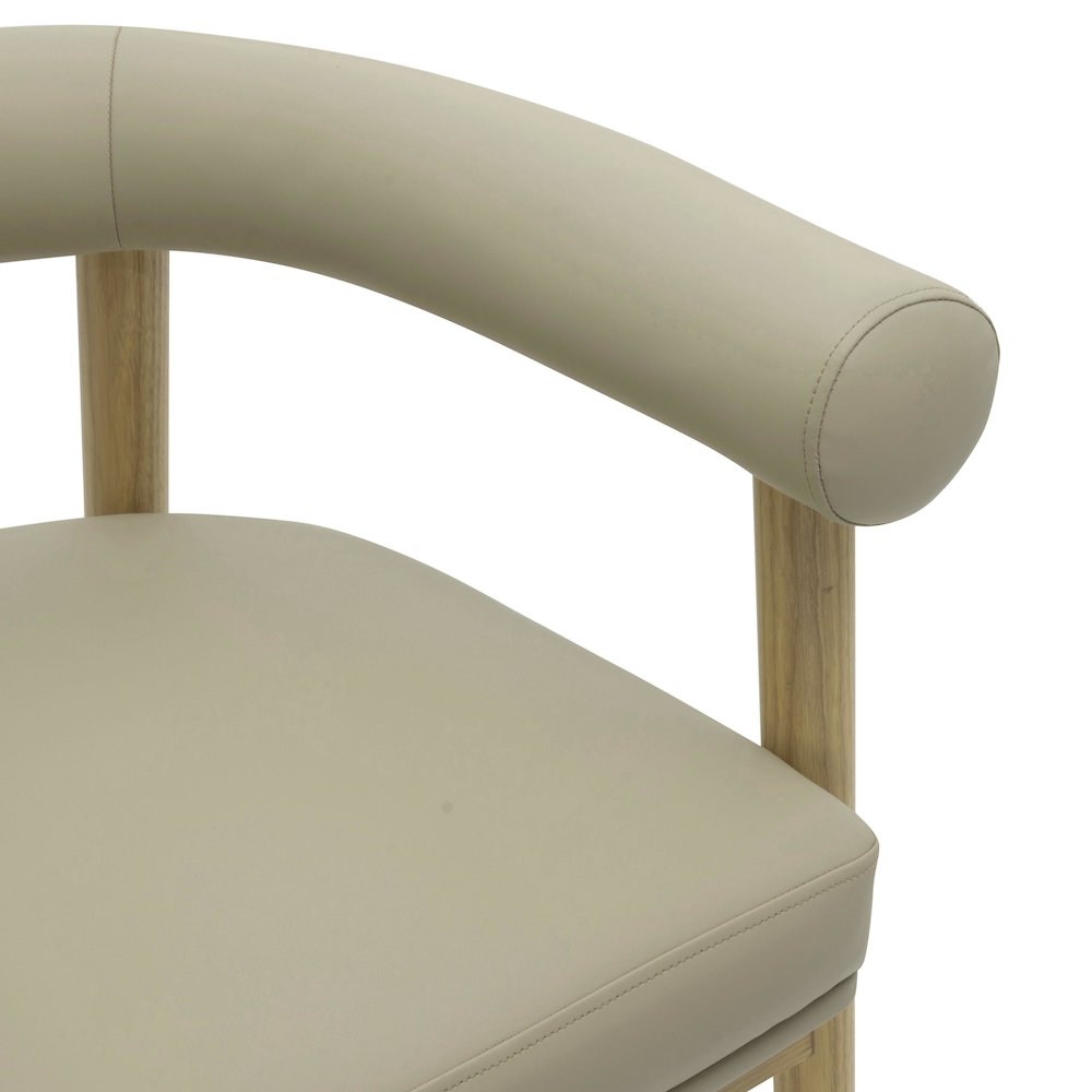 Spara Taupe Vegan Leather Counter Stool. Picture 5