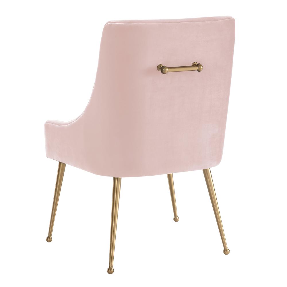 Beatrix Blush Velvet Side Chair. Picture 5