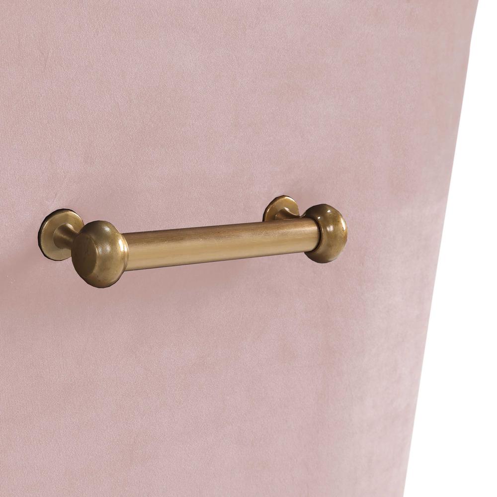 Beatrix Blush Velvet Side Chair. Picture 7