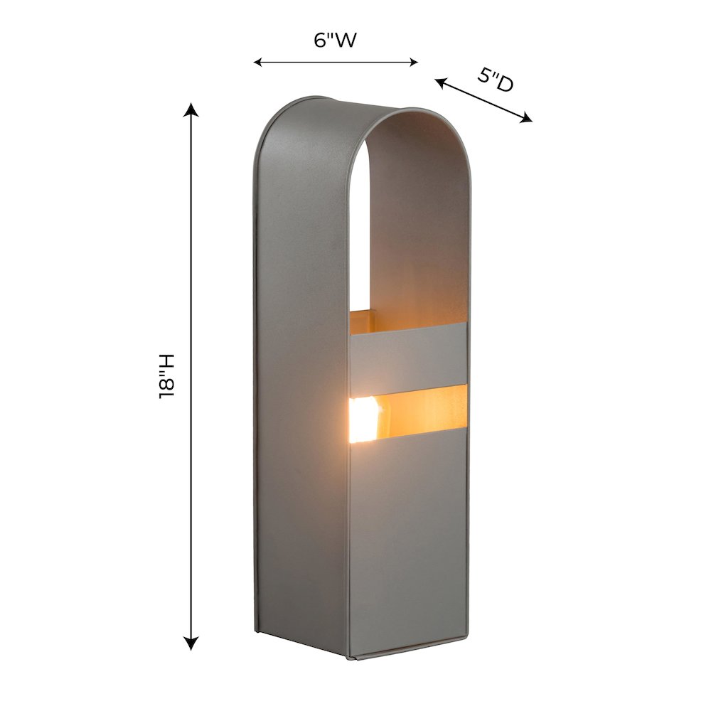 Arther Grey Tall Table Lamp. Picture 5