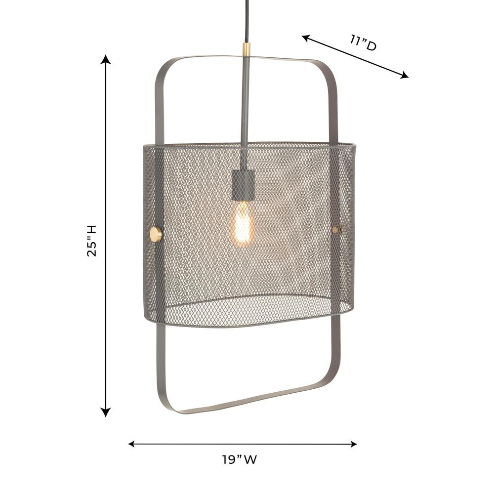 Klaus Large Grey Pendant. Picture 7