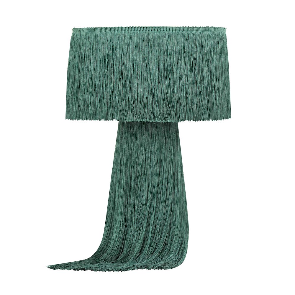 Atolla Emerald Tassel Table Lamp. Picture 1