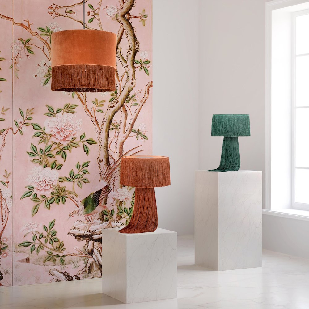 Atolla Emerald Tassel Table Lamp. Picture 2