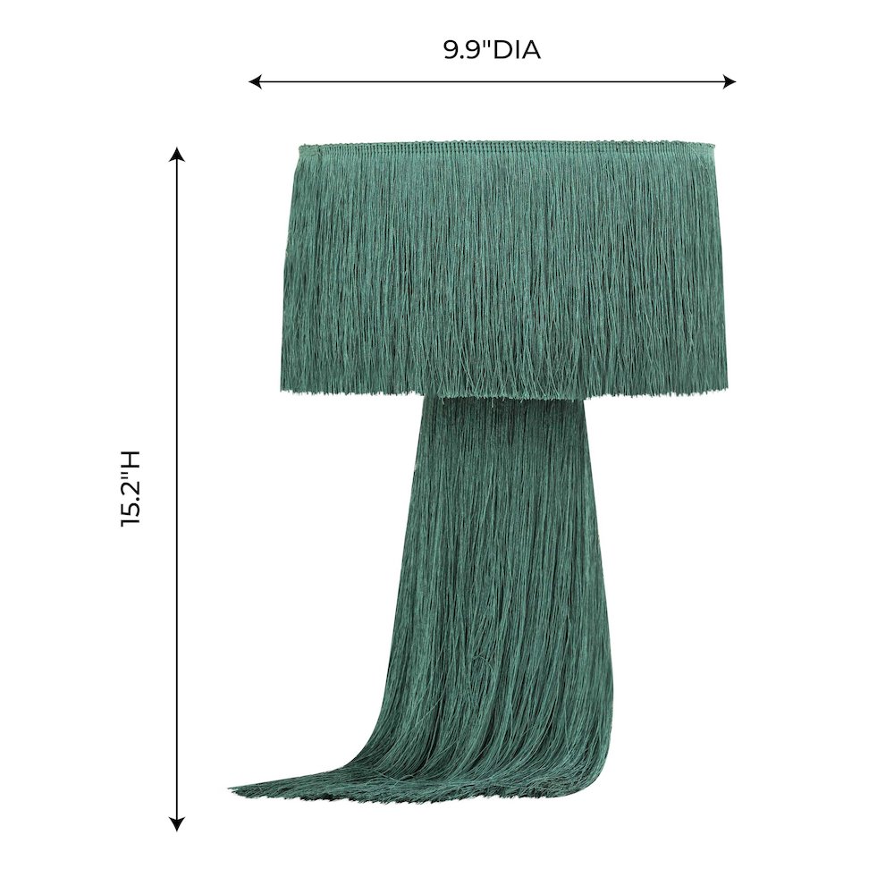Atolla Emerald Tassel Table Lamp. Picture 7