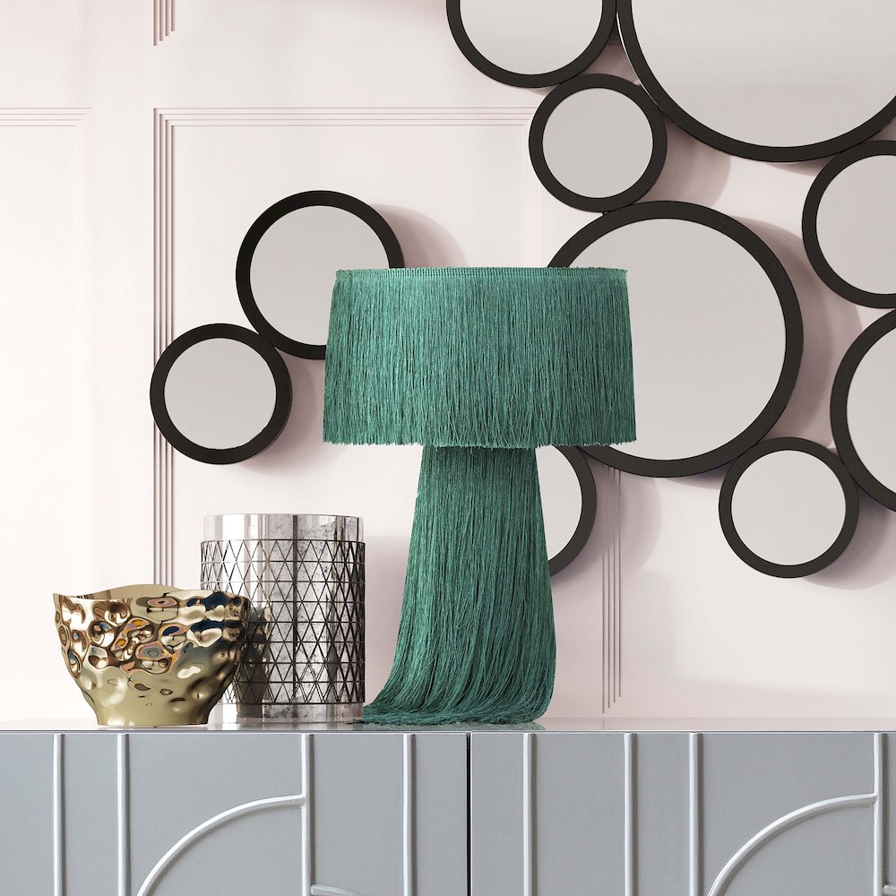 Atolla Emerald Tassel Table Lamp. Picture 8