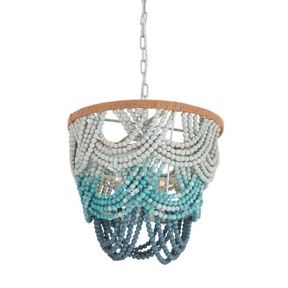 Jade Beaded Chandelier. Picture 6