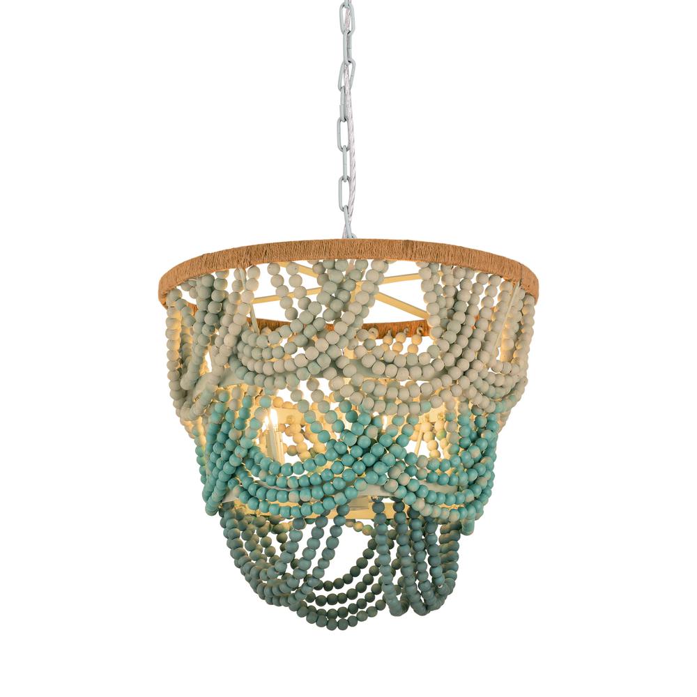 Jade Beaded Chandelier. Picture 2
