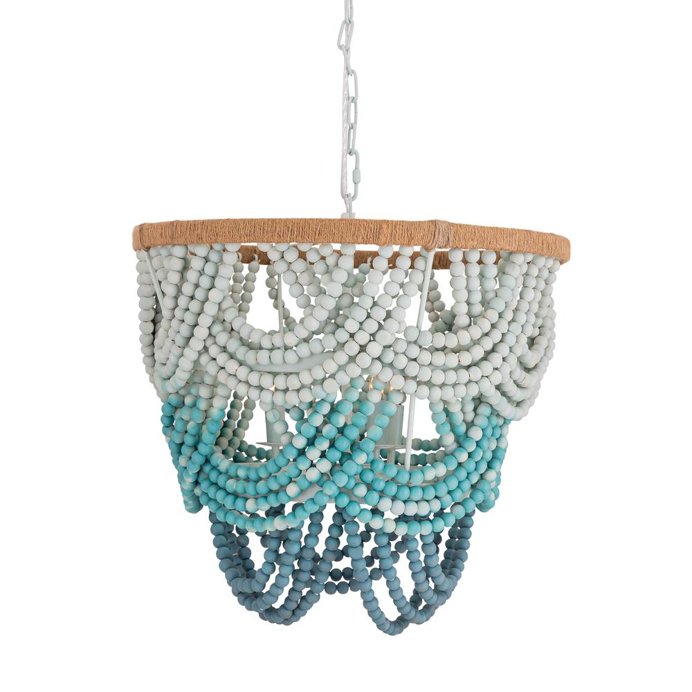 Jade Beaded Chandelier. Picture 7