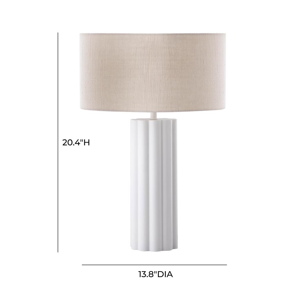 Latur Cream Table Lamp. Picture 3