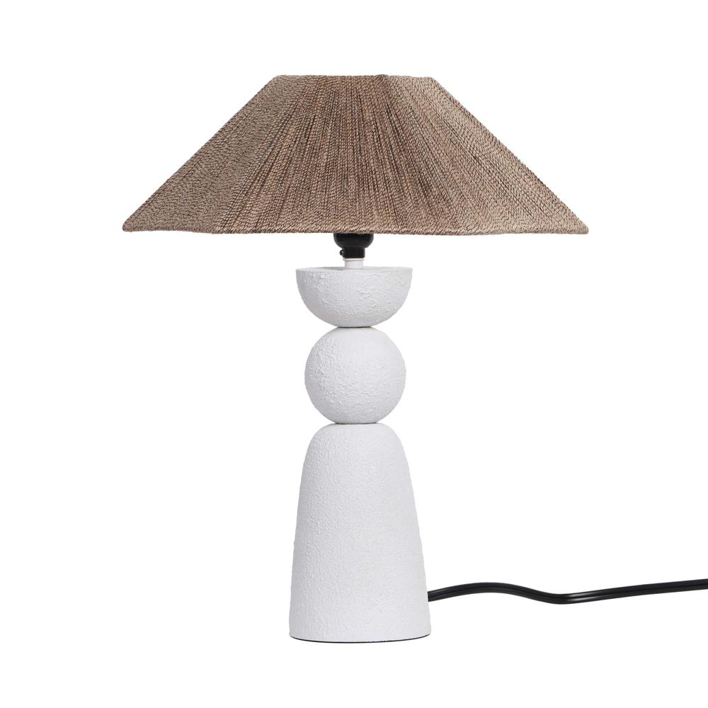 Shabby Natural Rope Table Lamp. Picture 1