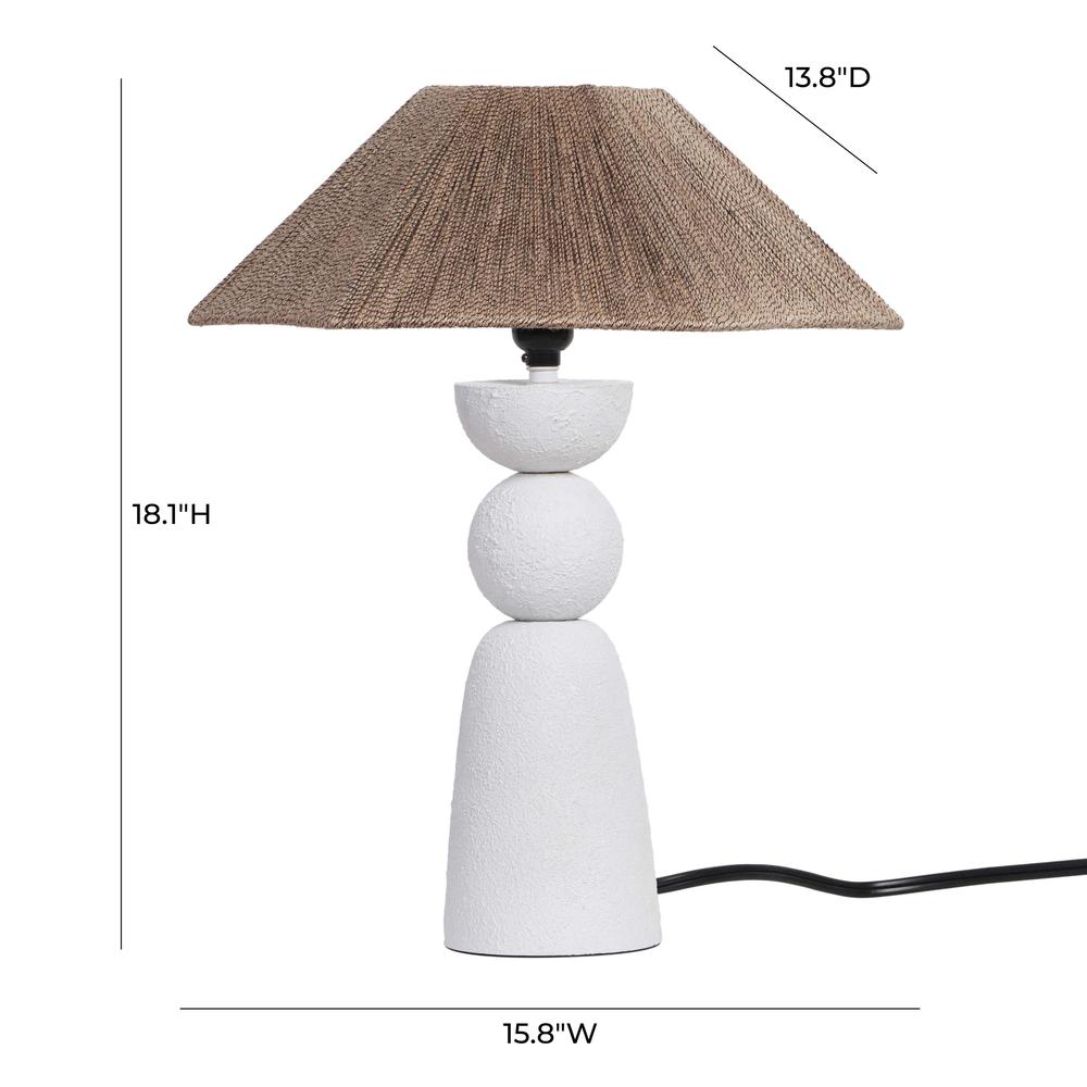 Shabby Natural Rope Table Lamp. Picture 5