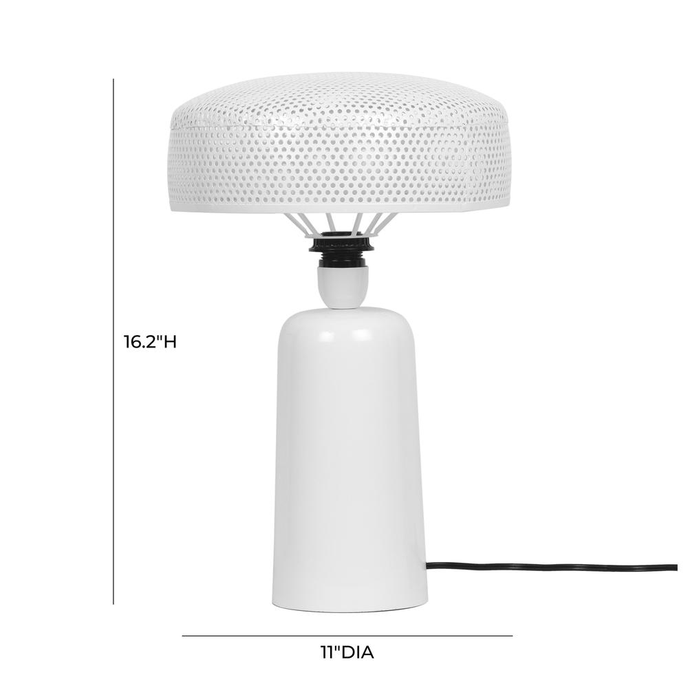 Cindy White Metal Table Lamp. Picture 4