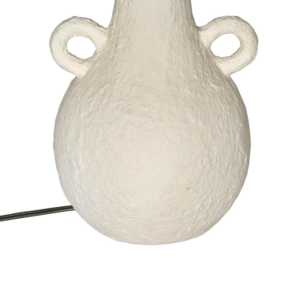 Lalit Natural & White Ceramic Table Lamp. Picture 4