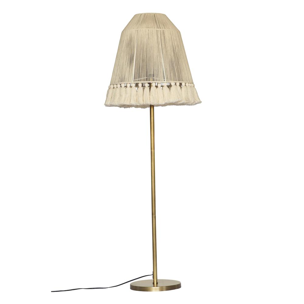 June White Medium Floor Lamp. Picture 1