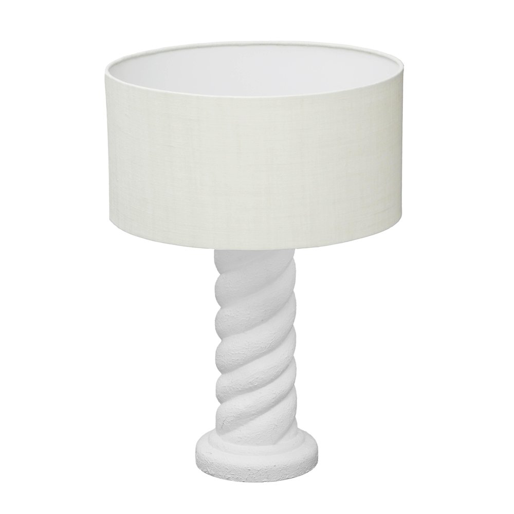 Rapunzel White and Cream Table Lamp. Picture 1