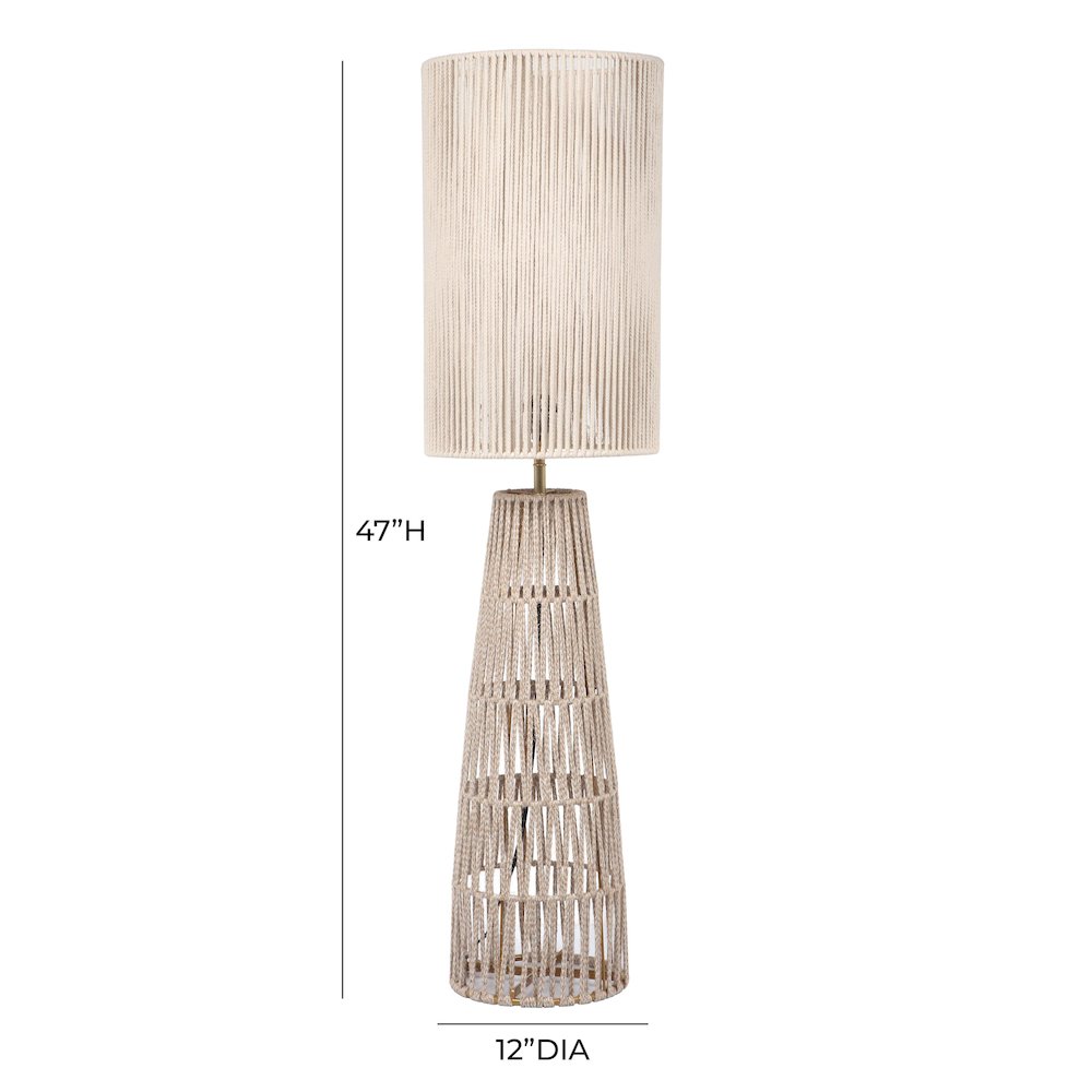 Beam Cream Natural Jute Floor Lamp. Picture 6
