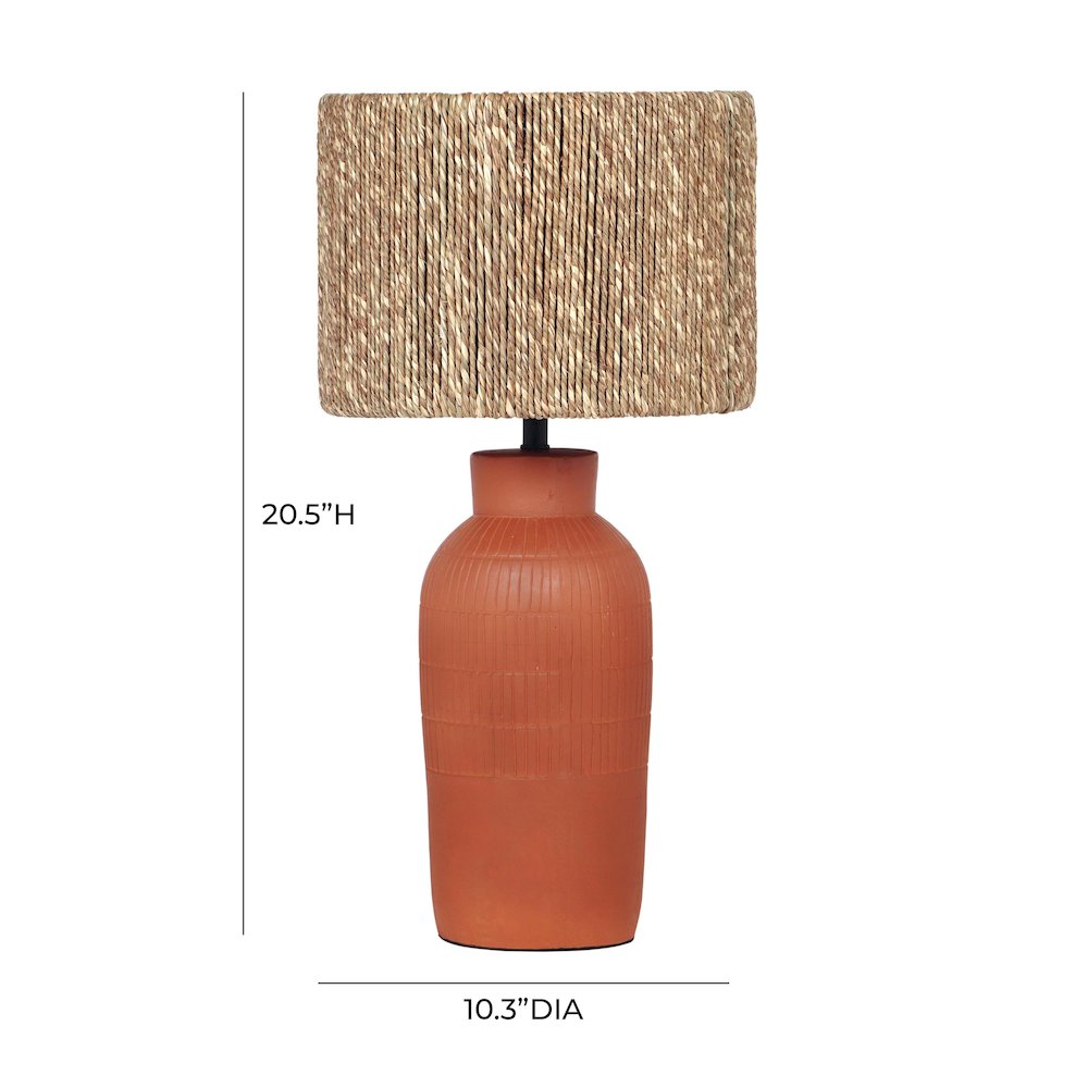 Atrani Natural Terracotta Table Lamp. Picture 6
