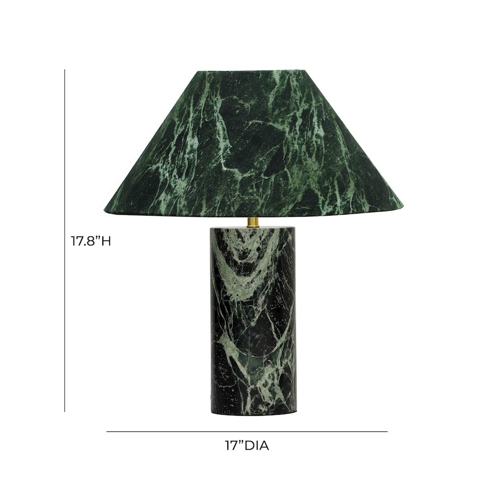 Mable Spider Green Marble Table Lamp. Picture 6