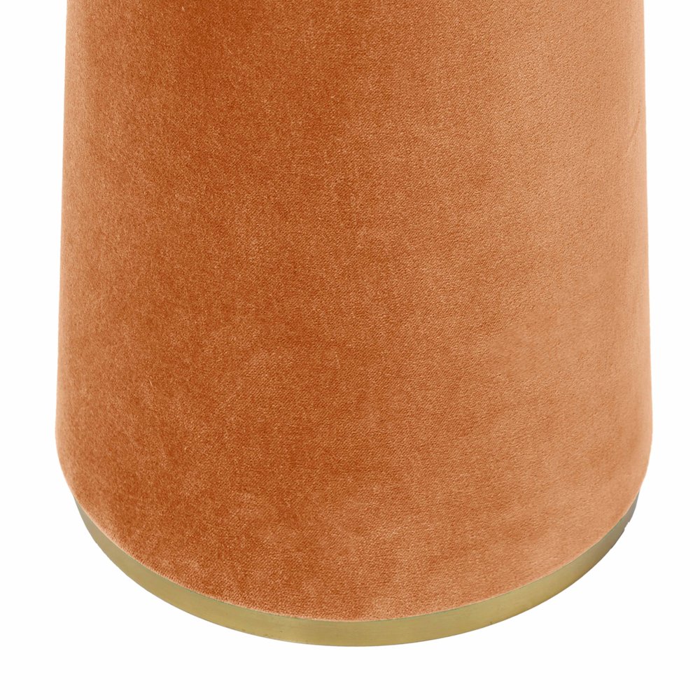 Graham Terracotta Velvet Floor Lamp. Picture 4