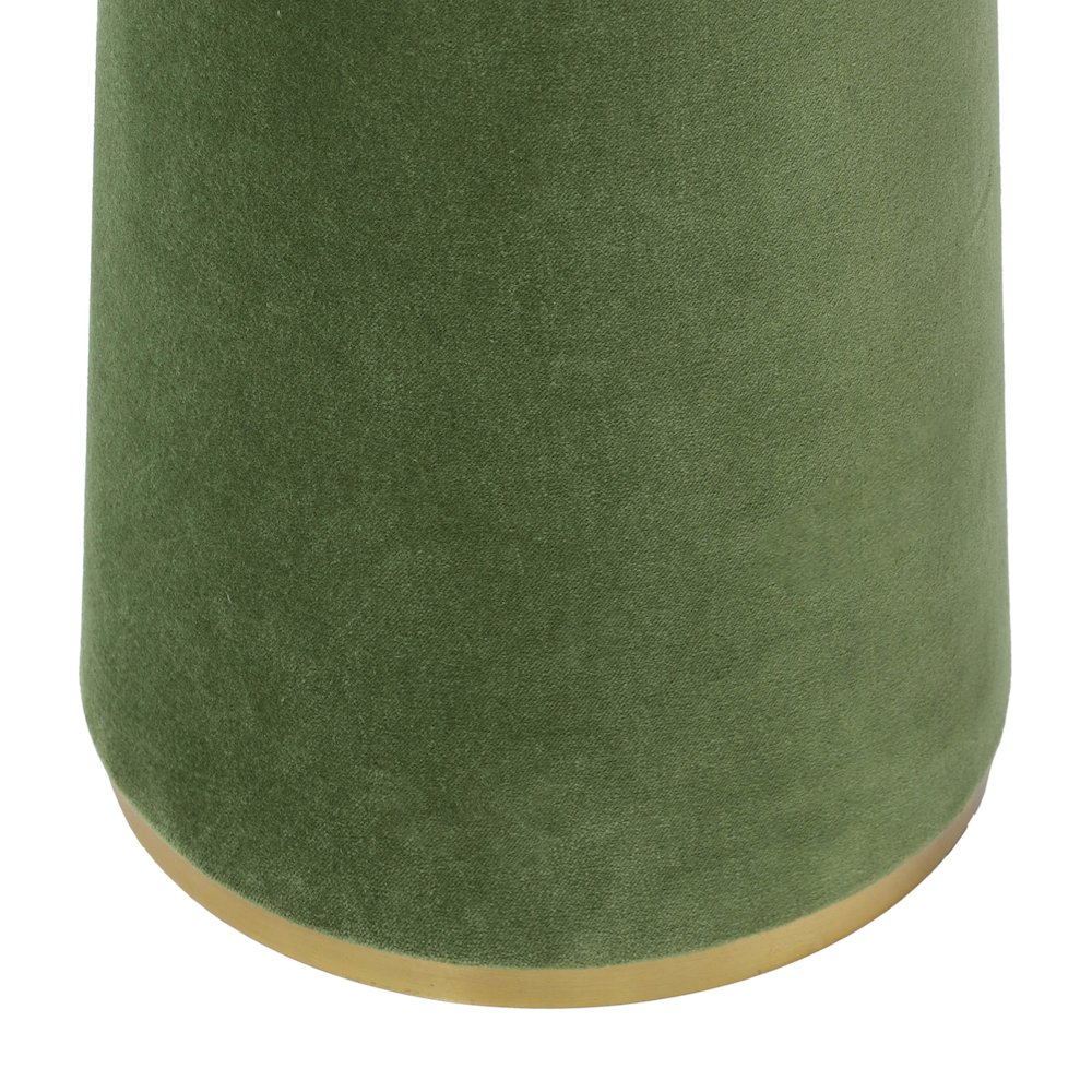 Graham Moss Green Velvet Floor Lamp. Picture 4