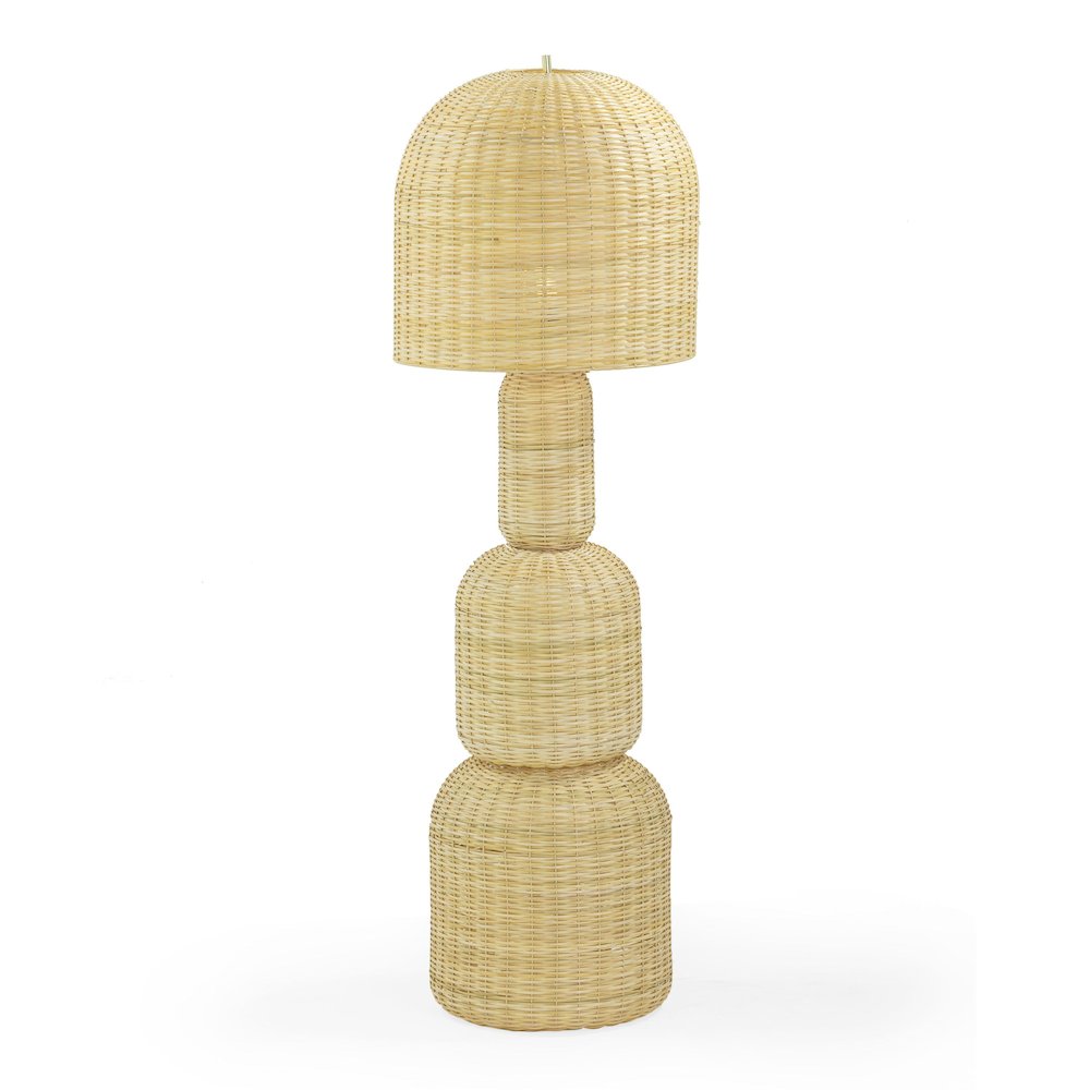 Kootu Natural Rattan Floor Lamp. Picture 1