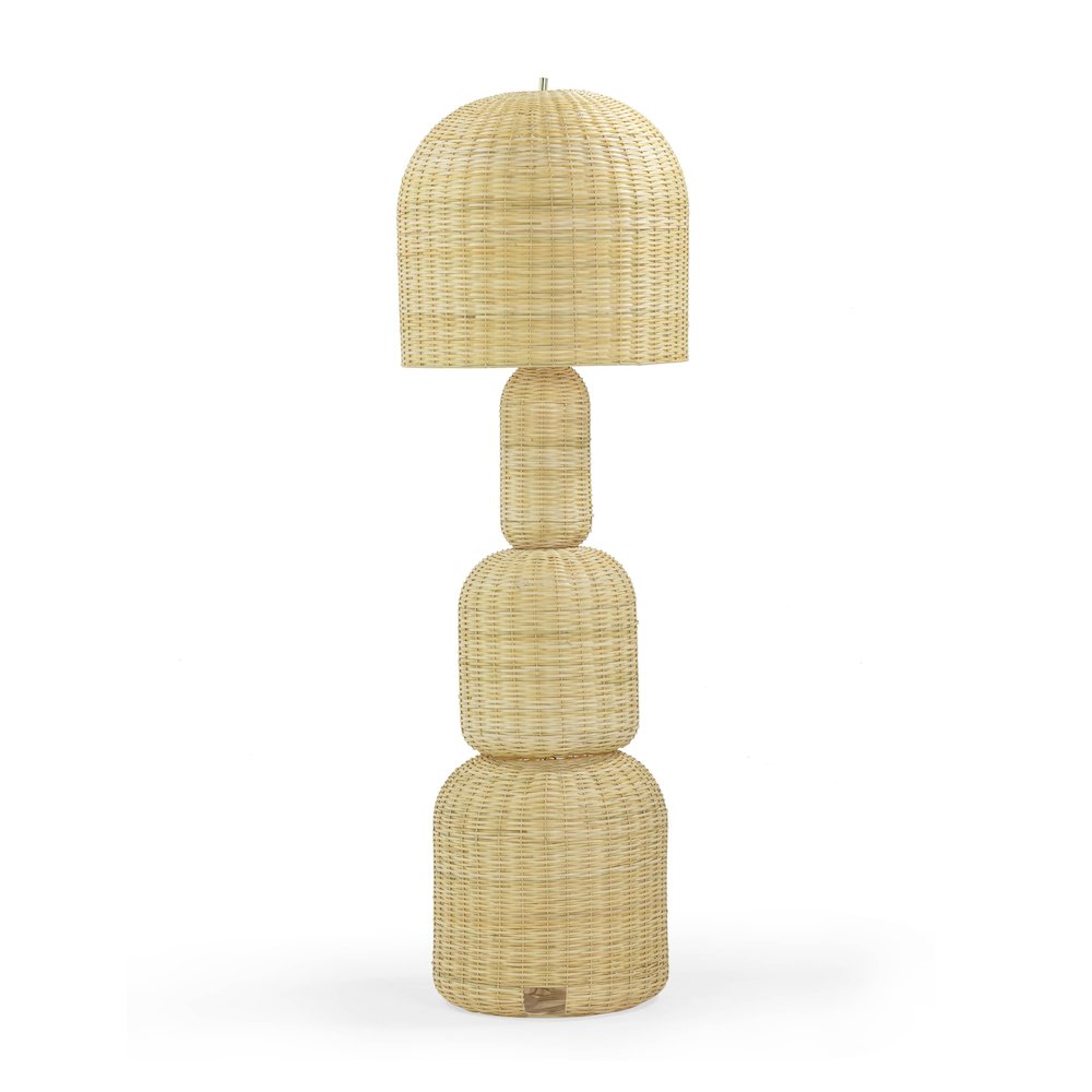 Kootu Natural Rattan Floor Lamp. Picture 3