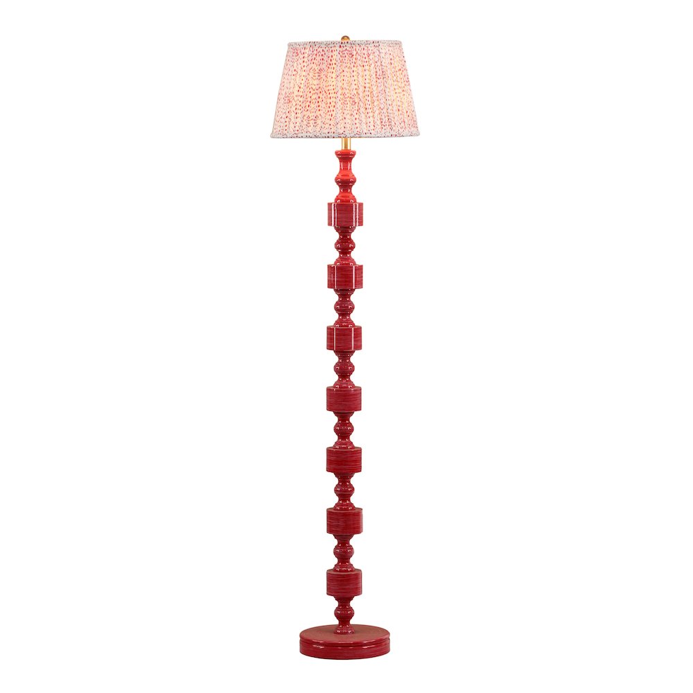 Peggy Pink Spotted Floor Lamp. Picture 3