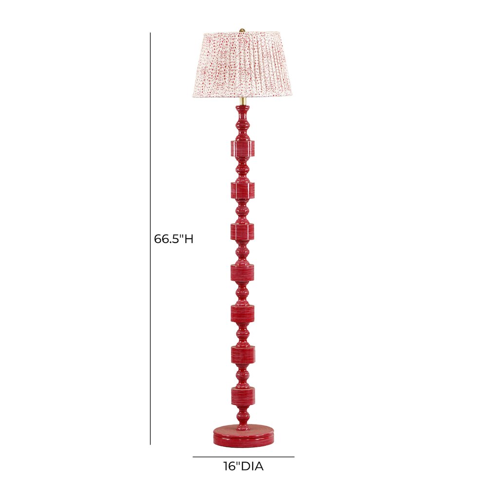 Peggy Pink Spotted Floor Lamp. Picture 6