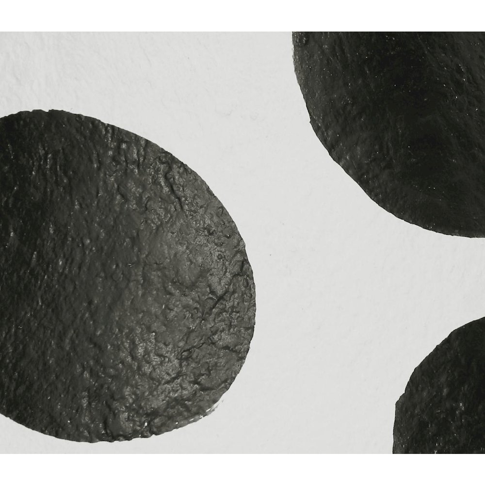 Lerici Black and White Papier Mache Table Lamp. Picture 6
