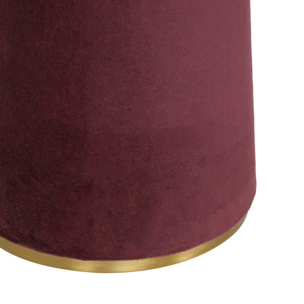Graham Burgundy Velvet Floor Lamp. Picture 5