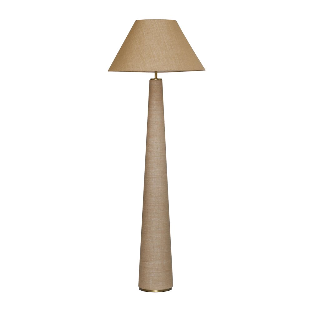 Graham Natural Jute Floor Lamp. Picture 1