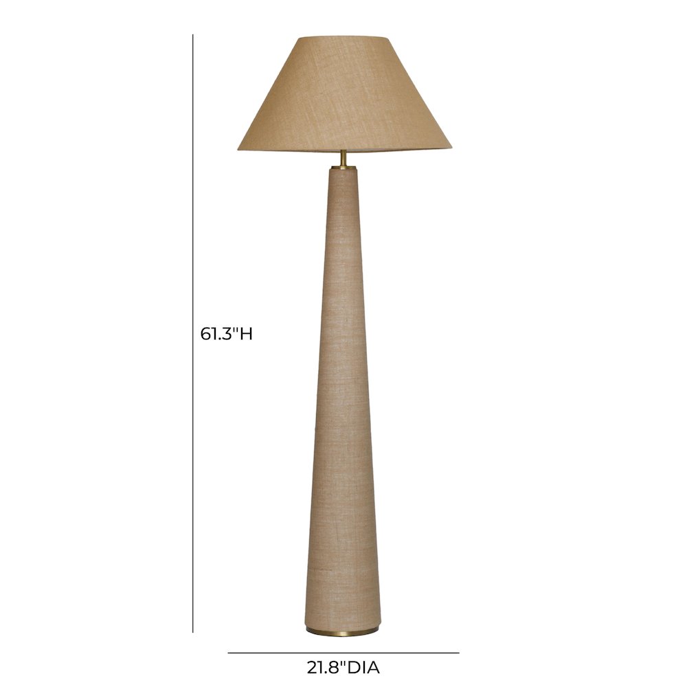 Graham Natural Jute Floor Lamp. Picture 5
