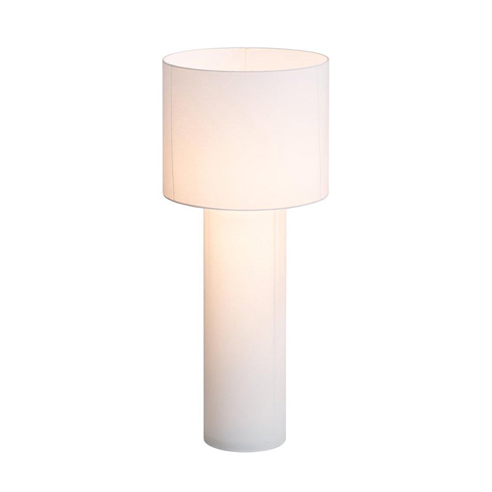 Cleopatra Cream Linen Floor Lamp. Picture 3