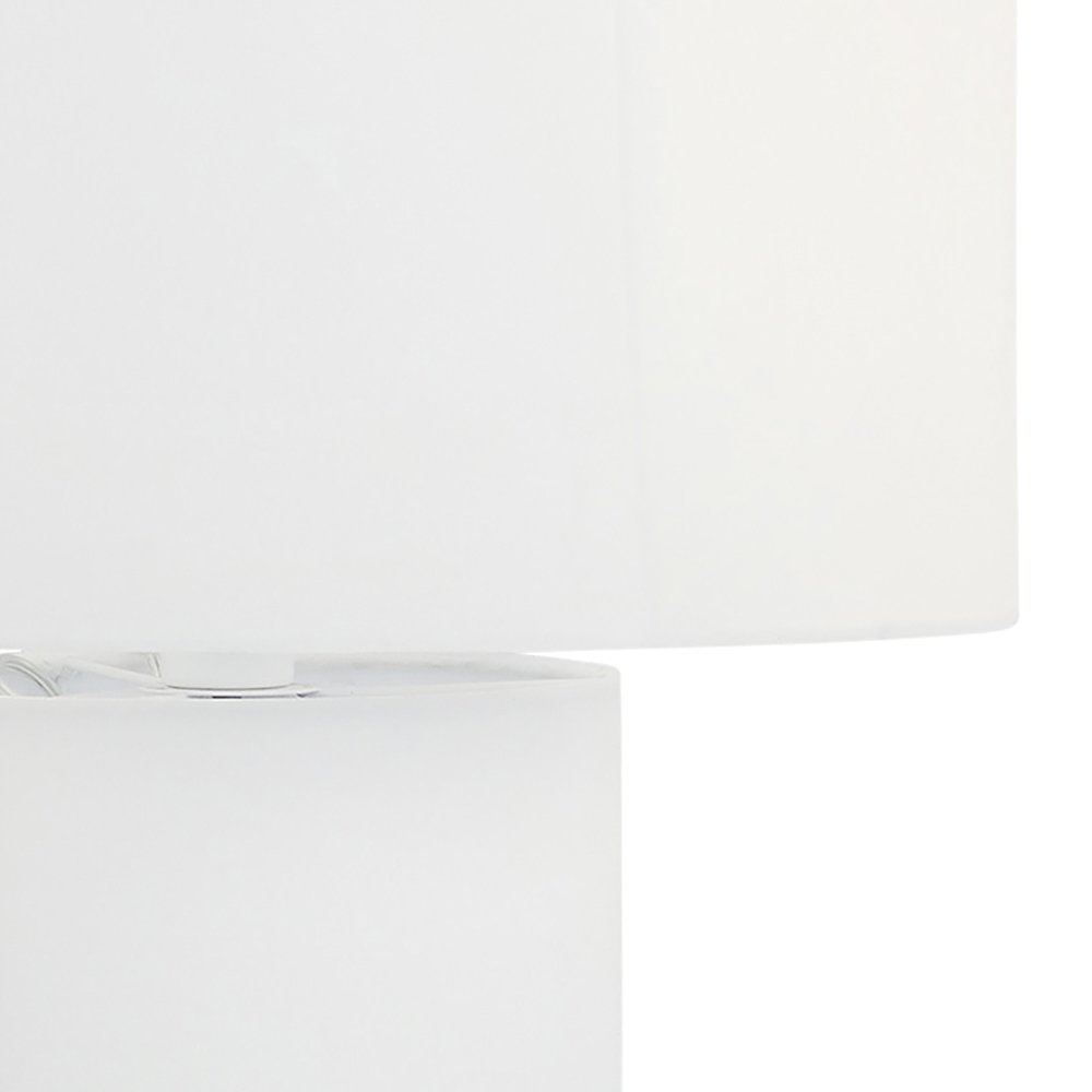 Cleopatra Cream Linen Floor Lamp. Picture 4
