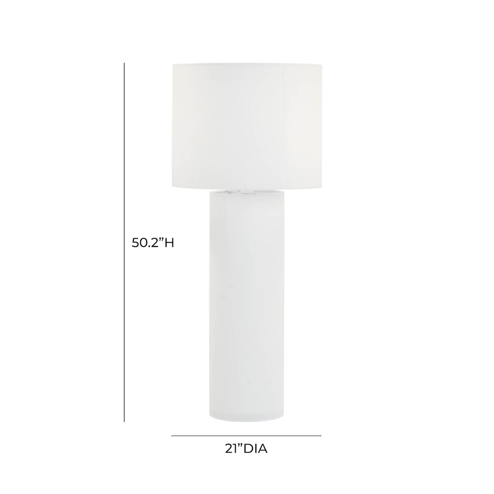 Cleopatra Cream Linen Floor Lamp. Picture 5