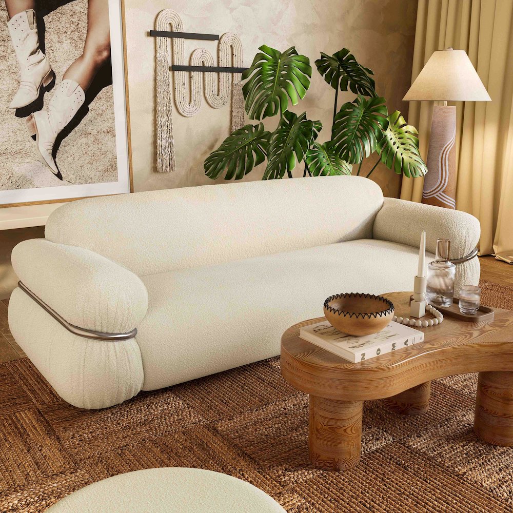 Harlee Natural Woven Floor Lamp. Picture 2