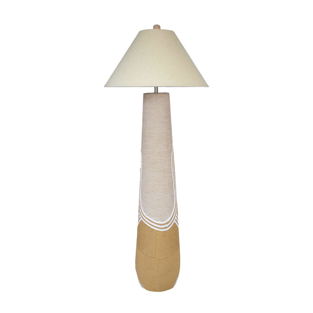 Harlee Natural Woven Floor Lamp. Picture 3