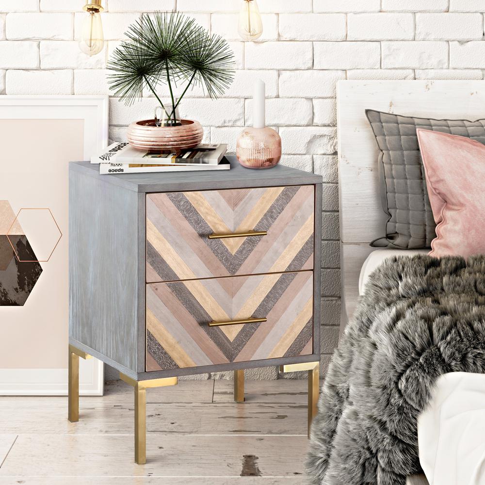 Quinn Grey Side Table. Picture 4