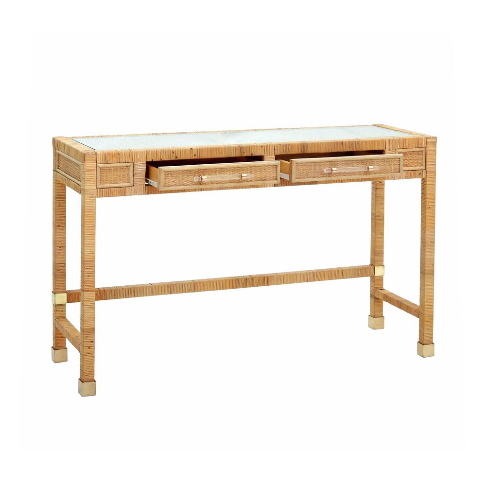 Amara Natural Rattan Desk. Picture 3