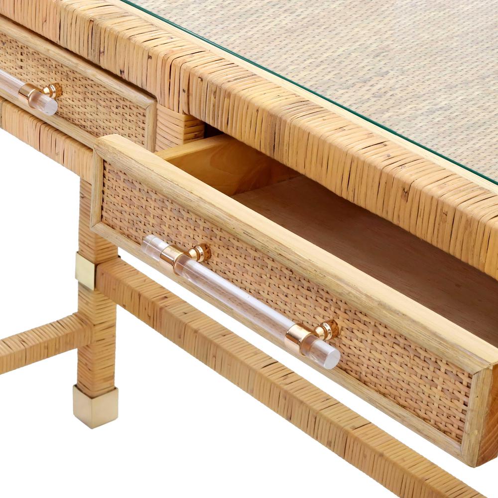Amara Natural Rattan Desk. Picture 4